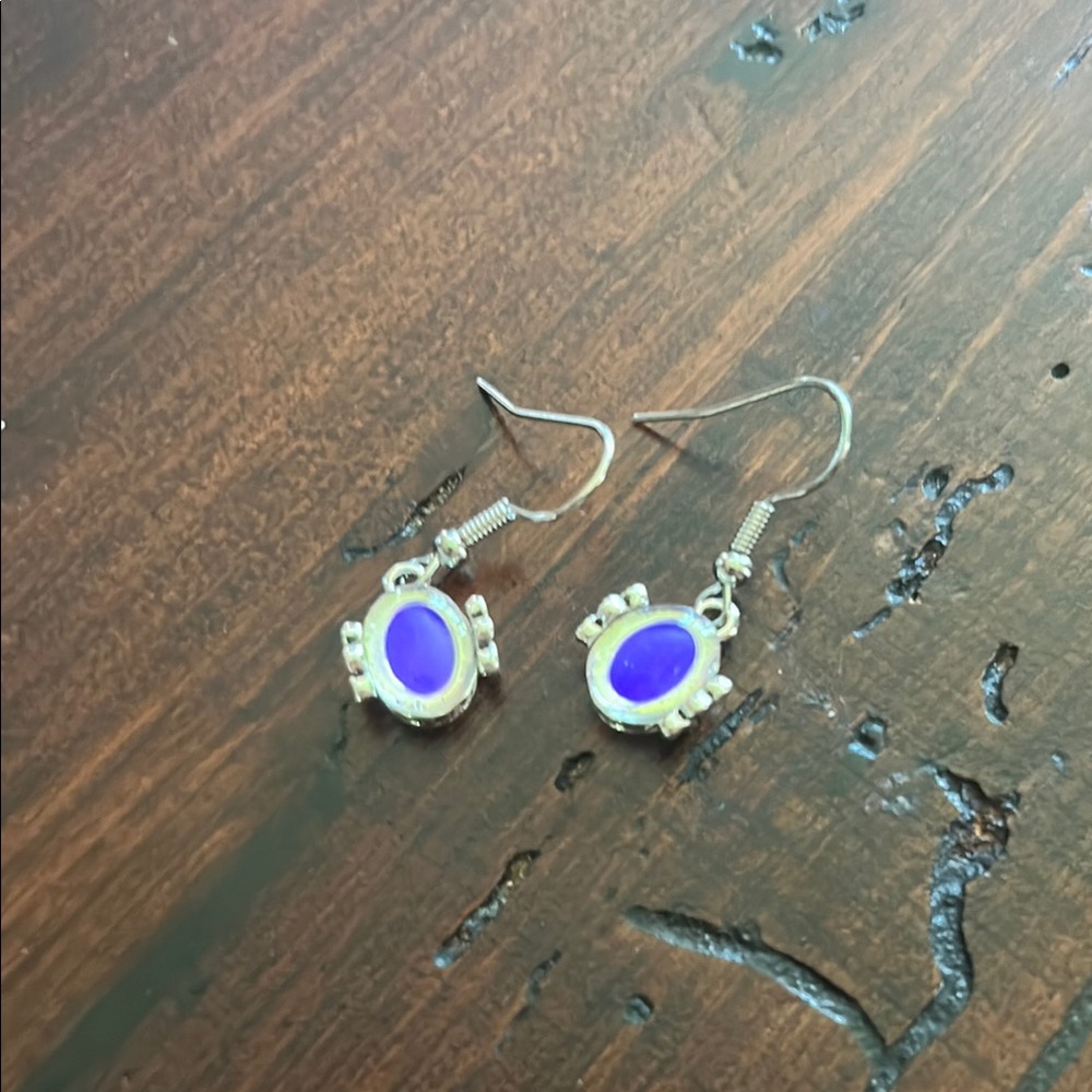 Purple Dangle Earrings